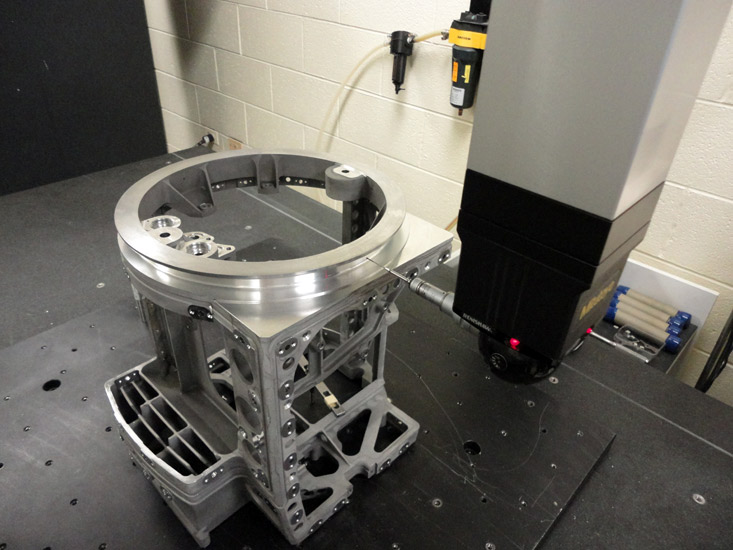Quality inspection of a precision machined component