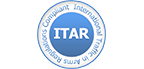 ITAR registered facility certification badge